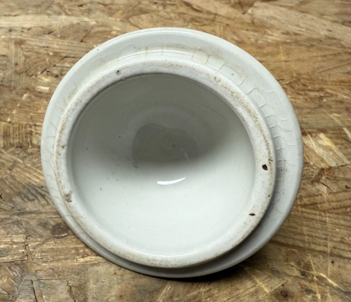 alte große Keramik Kaffeekanne mit Deckel Goldrand Höhe 25 cm - Bild 6 von 8