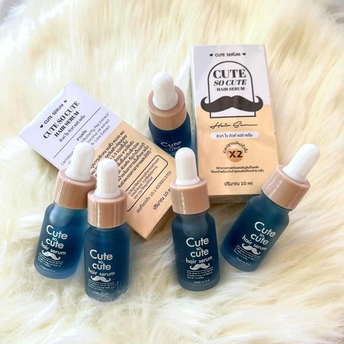 2x So Cute Hair Serum Grow Eyebrow Hair Mustache Beard Eyelashes Herbal 10 ml. - Picture 3 of 7