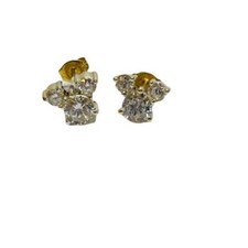 Disney Sterling 925 Silver CZ Icon Mickey Mouse Stud Earrings - .09