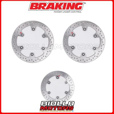 BRAKE DISC KIT BRAKING HONDA CBX F 750 1987 - FRONT + REAR [FIXED - 