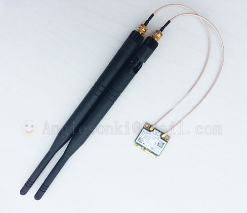 2.4GHz/5G 6dBi omni wifi Antenna RP-SMA male + Pigtail for Wlan Mini Pc U.FL/IPX - Picture 1 of 6