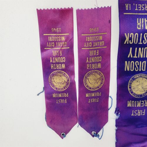 8 nastri vintage Waterloo Iowa Indiana Palomino Horse Parade Award 1946-1950 - Foto 2 di 11