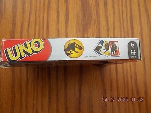 Mattel UNO Jurassic World Dominion Kartenspiel -- in gutem Zustand! - Bild 3 von 4