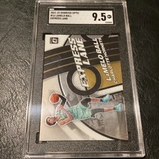 2021-22 Donruss Optic Basketball LaMelo Ball SGC 9.5 #16 Express Lane Hornets MT