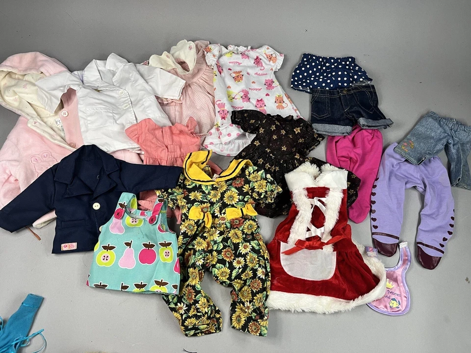Lote De Marcas Originales y Mixtas Muñeca Ropa Armario Varios Tamaños Muñecas, 18" y más Foto 2 de 4