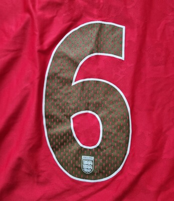 Maillot Angleterre 2006-2008 Away - John Terry #6 - Taille 2XL - Rouge - Occasion