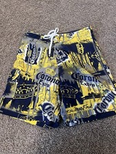 CORONA Beer Board Shorts Unlined Swim Trunks Cargo Mens Size 30 see Measurements