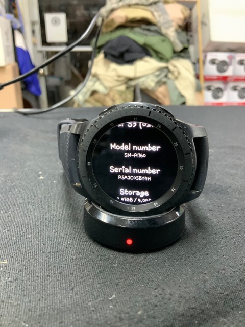 Samsung Gear S3 Frontier 46mm Stainless Steel Case Black Smart Watch -  (SM-R760NDAAXAR) for sale online | eBay