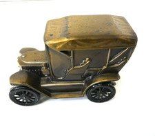 Vintage USA 1974 Banthrico Chicago 1910 Stanley Car Cast Metal Collect Coin Bank