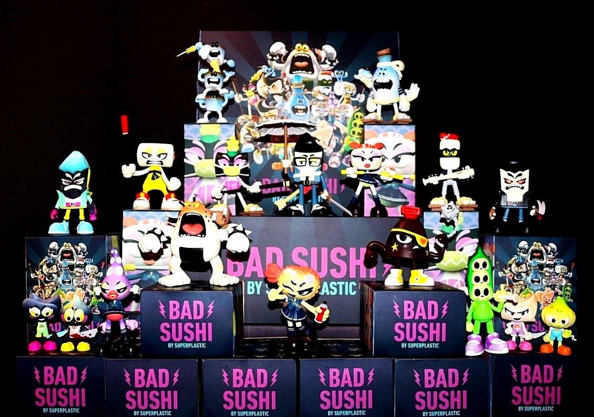 新品未開封 SUPER PLASTIC スーパープラスティック SuperPlastic: Bad Sushi Series One 30+ Limited Edition Foodgitive