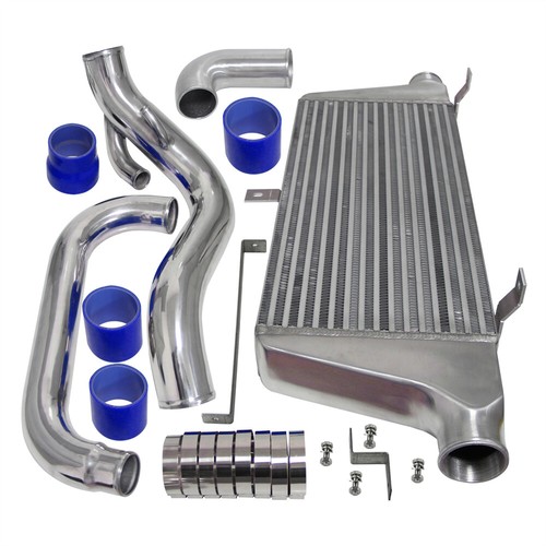 Front Mount Aluminum Intercooler Kit For Nissan Silvia S14 S15 SR20DET 93-02 BL - Picture 5 of 9