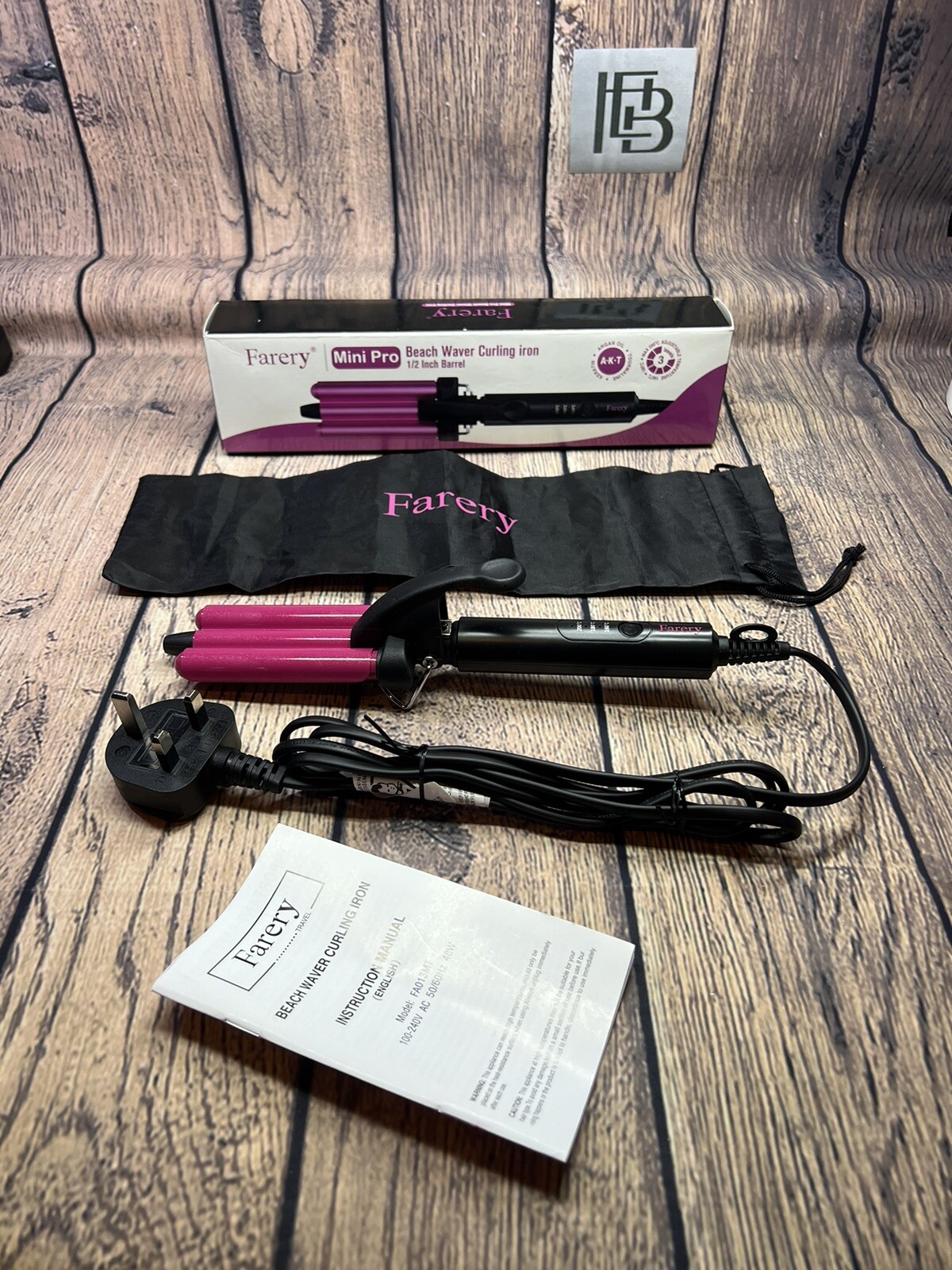 Mini Herramienta Crimpadora Triple 3 Barriles Cabello Playa Waver Pequeño Viaje Vacaciones 3 Temperaturas