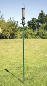 Garden Bird Feeder Pole Green Pole Attaches To Bird Feeder