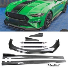 Carbon Fiber Front Bumper Lip Spoiler Splitters Body Kit For Ford Mustang