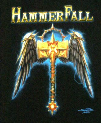 HAMMERFALL NOTHING HITS LIKE A HAMMER T Shirt, Size Small