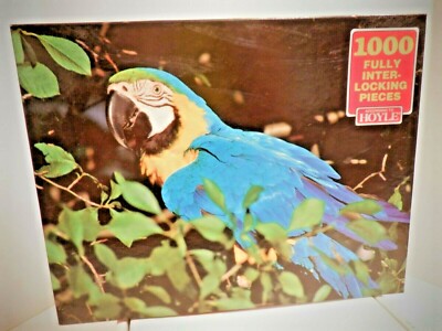 Brand New Vintage According to Hoyle MACAW 1000 Piece Jigsaw Puzzle - Bird