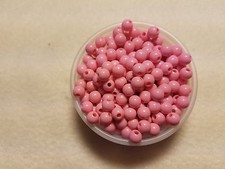 200 6mm pink acrylic beads. B6PK-200
