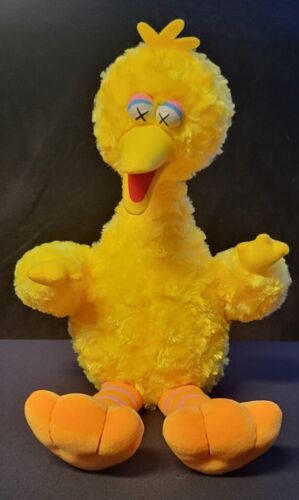 KAWS x Sesame Street 21" Big Bird Plush Doll Stuffed Animal Toy  - Picture 1 of 5