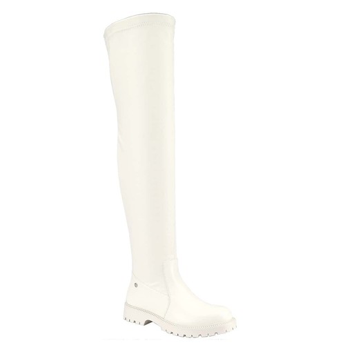 Women's Over The Knee Boots Round Toe Suede Side Zipper Flat Booties Thigh High - Picture 57 of 64