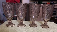 The Pioneer Woman Amelia 14.7-Ounce Rose Tea Goblet, Pink Glass set of four