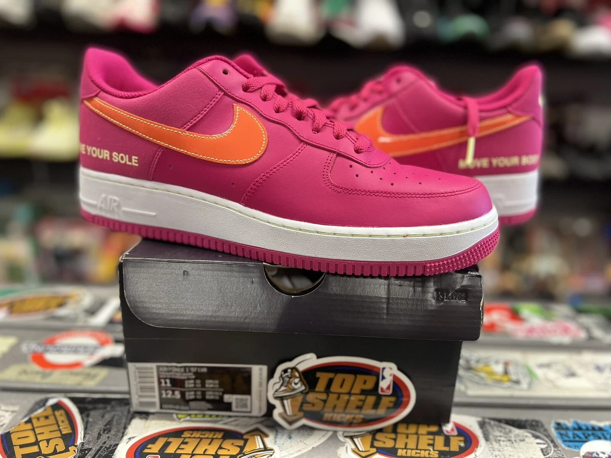 Nike Air Force 1 07 LV8 World Tour 2021 Size 11 Trainer Authentic Pink used