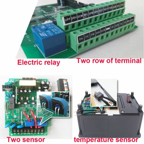 2.2KW ER20 Water Cooled Spindle Motor + Huan Yang 2.2KW Drive Inverter VFD New - Picture 12 of 12