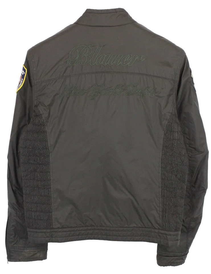 Blue Jacket Women Large Insulated Mock Collar Pockets Zipper Brown - Image 2 of 4