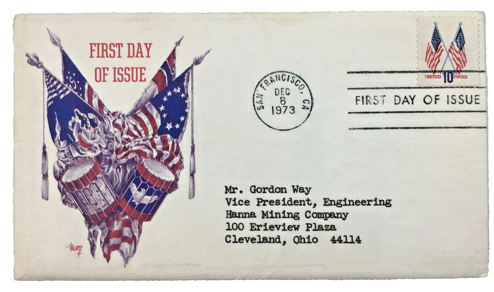 Multi-Color Patriotic United States Stamps