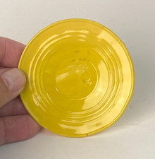 Akro Agate Tea Set J. Pressman Chiquita Saucer Yellow 3-1/8"