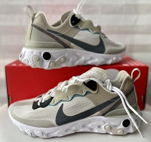 Nike React Element 55 RM CU1466-200 Stone/Light Bone Size UK 6 EU 40 New |  eBay