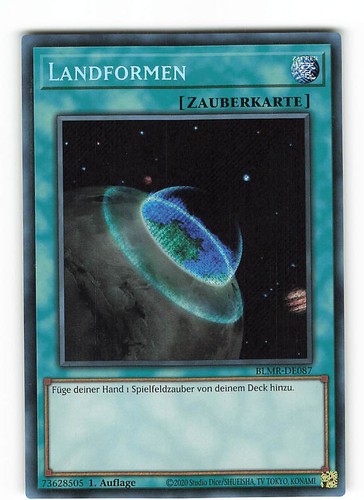 Yugioh LANDFORMEN , blmr-de087 Secret Rare deutsch Near Mint 1. Auflage
