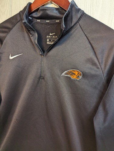 Nike Dri-Fit Team 1/4 Quarter Zip Gray Long Sleeve Men's XL Embroidered Beaver - Picture 2 of 7