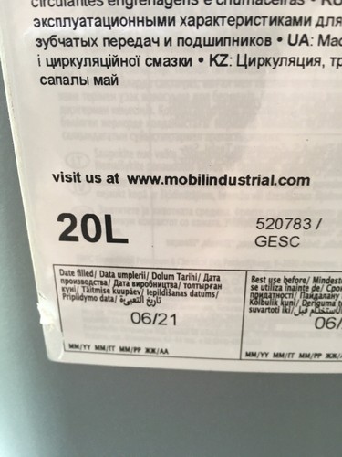 Olio per ingranaggi Mobil 104097: sintetico, grado SAE 140 H1 per uso alimentare. 5 GAL 👀 COMPRA GR8 - Foto 4 di 9
