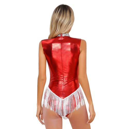 Womens Leotard With Hat Jazz Bodysuit Sparkle Dance Outfit Stage Performance - Picture 59 of 76