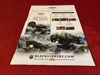 PADA35 WERBUNG 11X9 WARHAMMER 40000 : BATTLE OF THE FANG CHRIS WRAIGHT