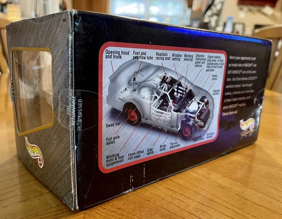 Hot Wheels Pro Racing NASCAR 1:43 Select Clear Darrell Waltrip #66 1999 TK Foto 3 de 4