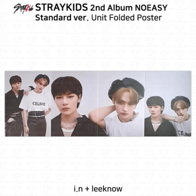 未開封有り NOEASY album stray kids ソニミュ特典 ポスカ Stray Kids 2nd Album NOEASY Official Unit Folded Poster