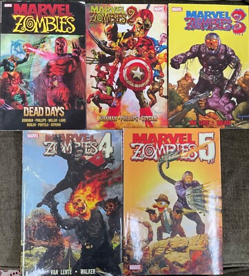 Set of 5: Marvel Zombies,  Mark Millar Robert Kirkman Reginald Hudlin