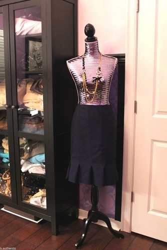 LOUIS VUITTON Falda Lápiz Plisada Lana Marina Mohair w/Black LV 40 Sm 3/4 RUNWAY! - Imagen 10 de 12