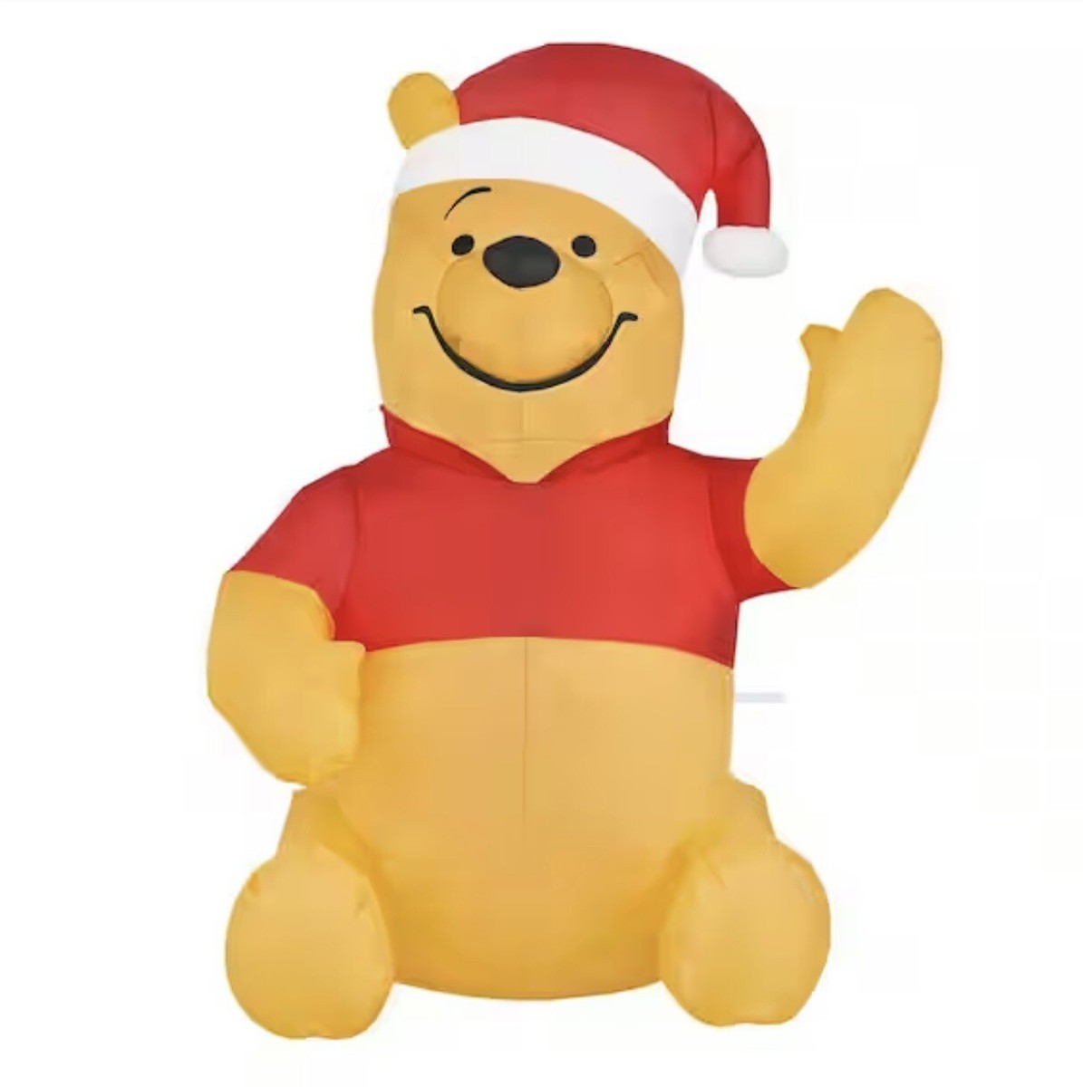 Gemmy Winnie the Pooh Bear Ft Airblown Inflatable Christmas Decor Santa  Hat