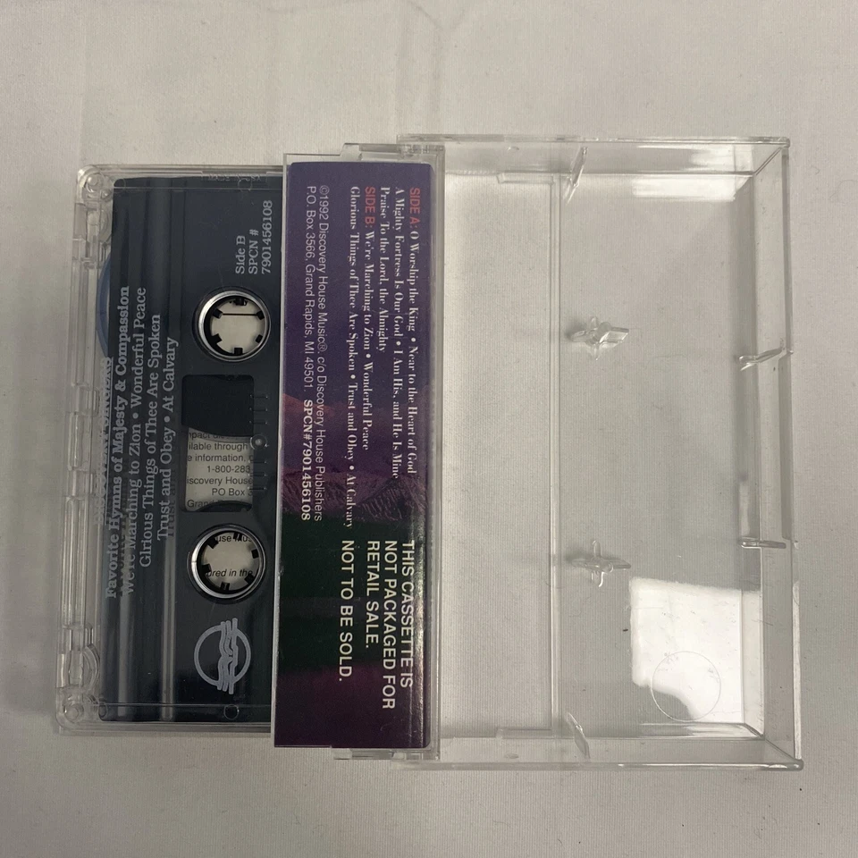 Discovery Singers - Favorite Hymns Of Majesty & Compassion (1992 Cassette) Foto 4 de 4
