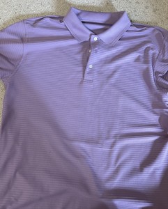PGA Tour XL Purple Button Up Polo Shirt
