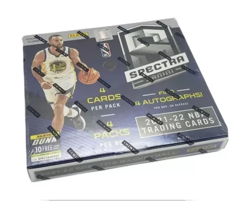 2021-22 Panini Spectra NBA Hobby Box 4 Autos