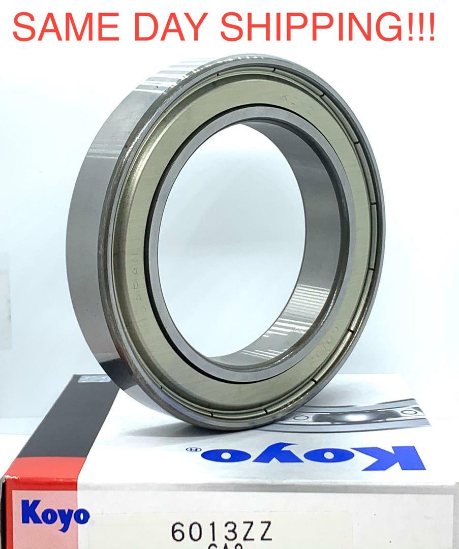 KOYO 6013 ZZ Deep Groove Ball Bearing, Metal Shielded