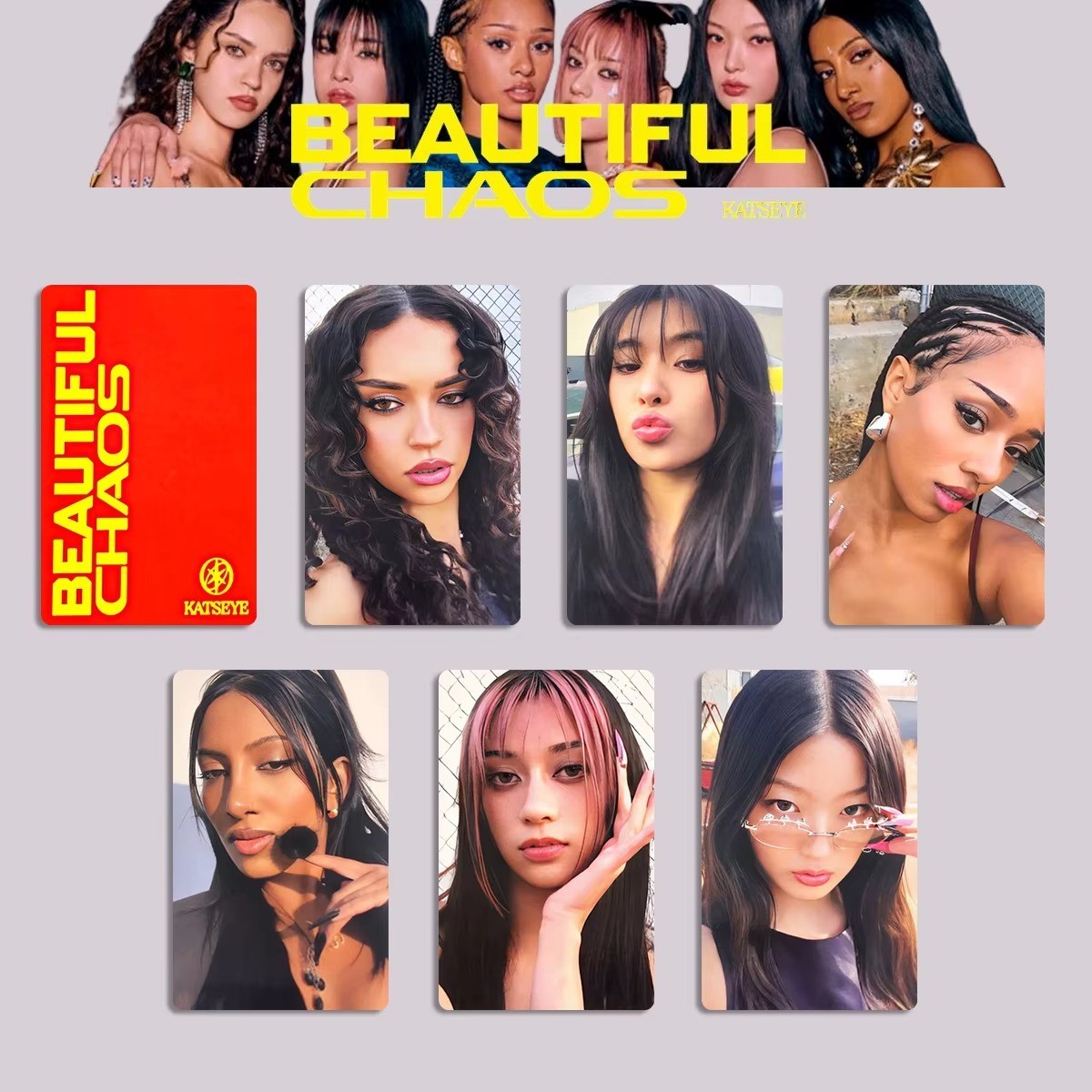 KATSEYE BEAUTIFUL CHAOS Fansign WVS LOMO Card Bright Film