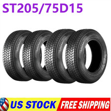 4 Pack St20575d15 Trailer Tires 6pr Lrc 15 Saving Designed Tires 205 75 15