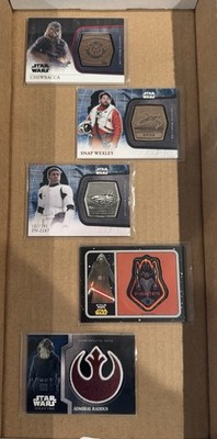 Star Wars Bronze Silver Medallion Chewacca Snap Wexley FN-2187 Rogue One Patch