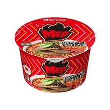 MEP Black Pepper Beef Ramen, Spicy Korean Instant Bowl Noodle Soup, Rich Bone...