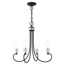 Livex Lighting - Bari - 4 Light Chandelier in New Traditional Style - 20 Inches