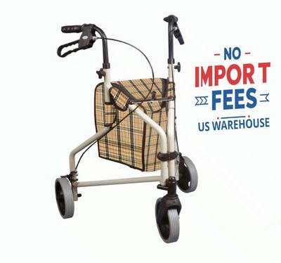 Drive Medical Winnie Lite Supreme 3 Wheel Rollator Aluminum Folding Walker